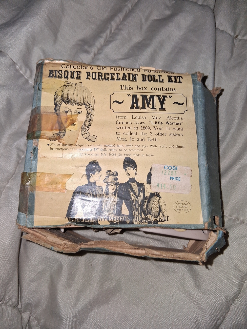 Bisque Porcelain Doll Kit "Amy" - Vintage Style Home Art